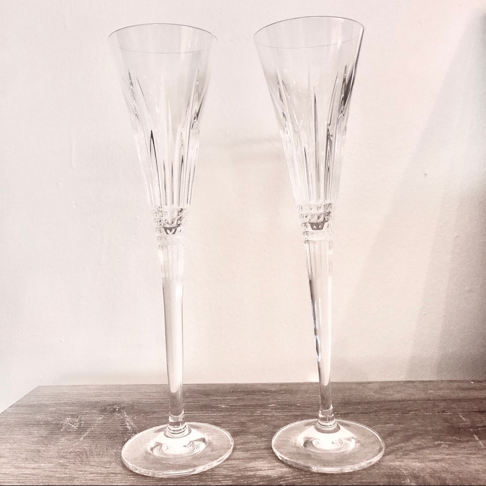 NEW Waterford Toasting Lismore Champagne Flutes